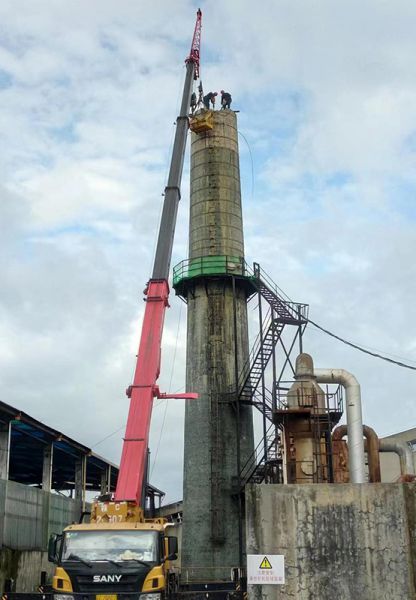 煙囪拆除，水塔拆除